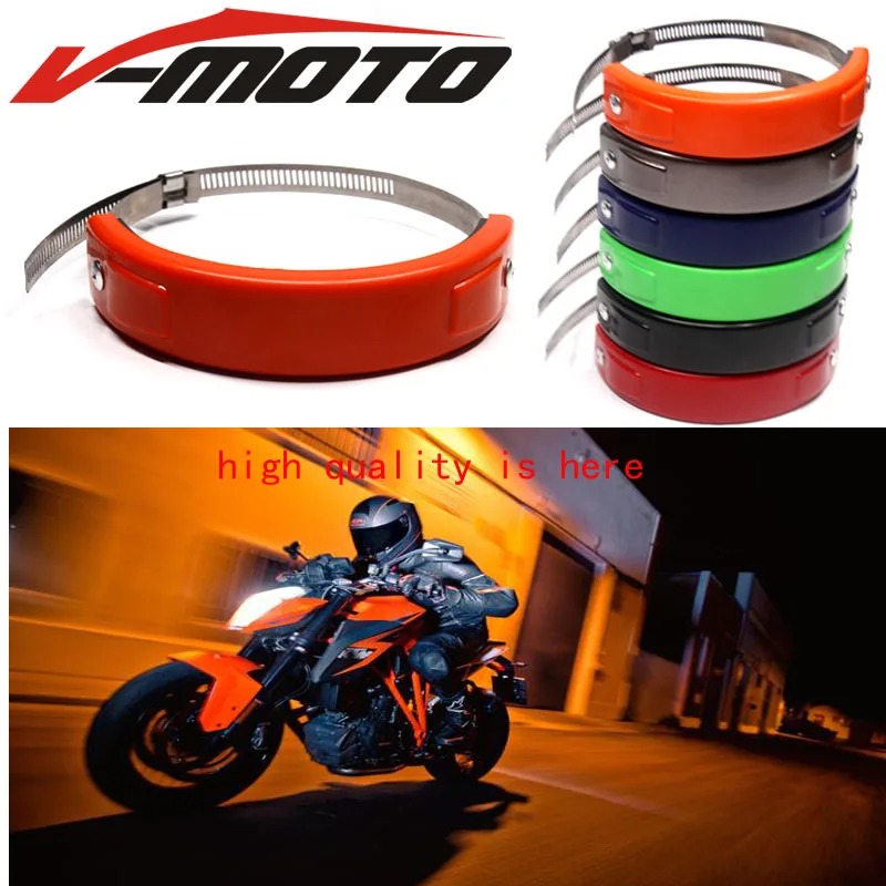 JFG RACING Protection de Silencieux d/échappement de Moto Universelle Peut Protection pour Dirt Bike Motocross Supermoto Endro