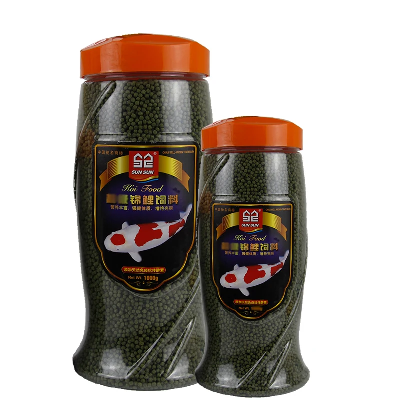

Sunsun Aquarium Floating Fish Food for Cryprinus Carpiod, Koi Fish Goldfish Spirulina Enhance Beauty Immunity