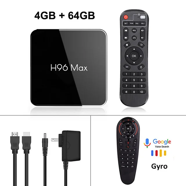 4 Гб ram 64G Android 9 tv BOX H96 MAX X2 Amlogic S905X2 Smart 4K медиаплеер 2,4G& 5G Wifi PK X96max H96MAX телеприставка Netflix - Цвет: 4GB 64GB G10S Voice