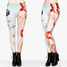 Венера картина маслом Леггинсы для женщин для девочек Веселая 3D-печать базовые штаны повседневные Леггинсы