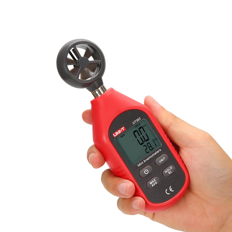UNI-T UT363 цифровой измеритель скорости ветра карманные анемометры скорость температуры мини Термометры измеритель скорости ветра