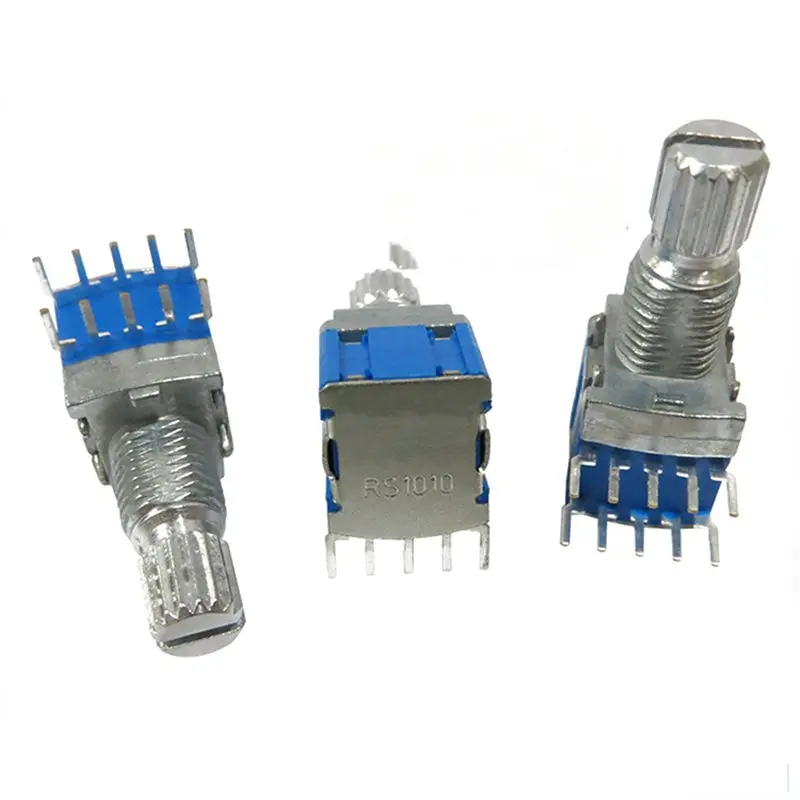 4 pcs silver+ blue metal RS1010 band switch rotary switch gear change switch 2 knife 4 files 2.7*2*1cm