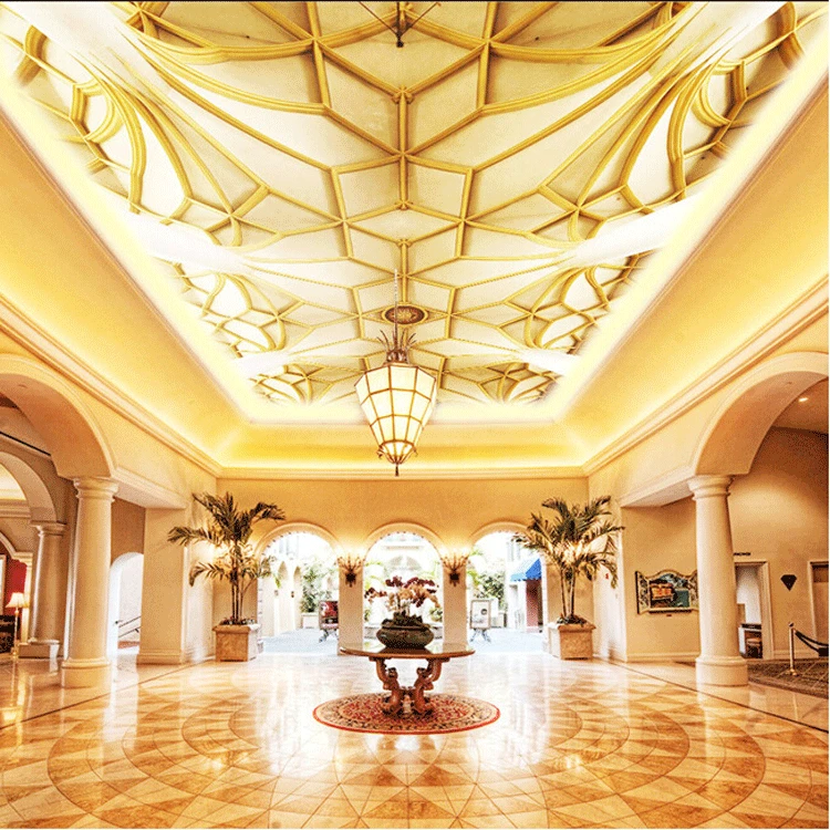 

European -Style wallpaper large mural wallpaper the living room ceiling wallpaper hotel background wall paper papel de parede