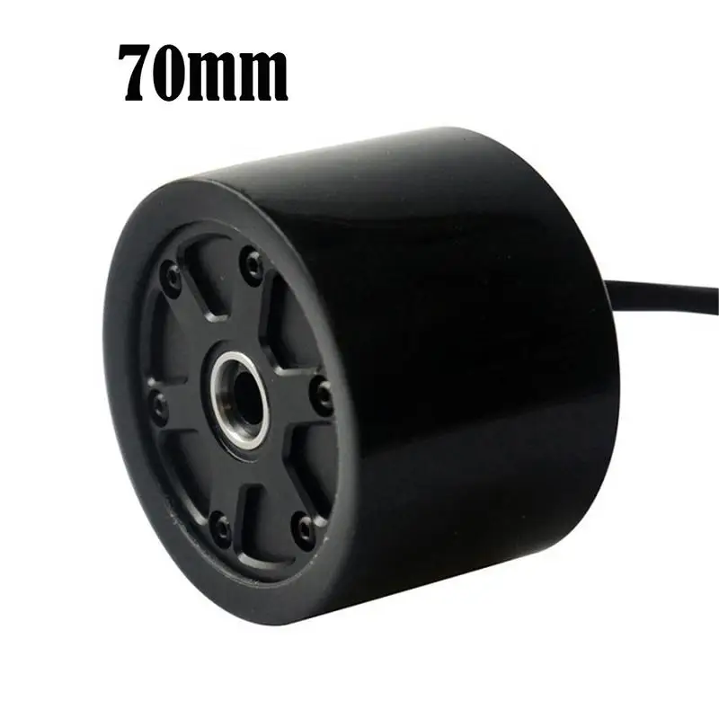 1 шт. 70 мм/80 мм электрическая ступица для скейтборда бесщеточный мотор для DIY одиночный привод или двойной привод Электрический скейтборд Лонгборд - Цвет: Black 70mm