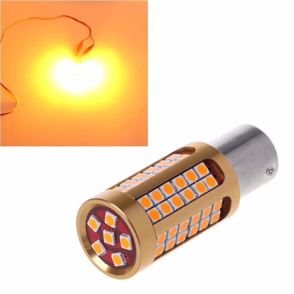 

1Pc 12V BAU15S/1156 BA15S/7440 T20/3156 T25 3030 78SMD Canbus No Error LED Car Turn Signal Tail Light Bulb Amber Yellow