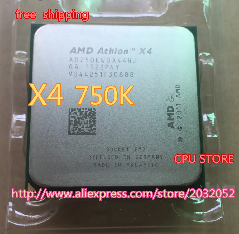 Процессор AMD Athlon II X4 750K x4 750K(3,4 ГГц 4 МБ 4 ядра Socket FM2 904-pin) четырехъядерный процессор AD750KWOA44HJ может работать