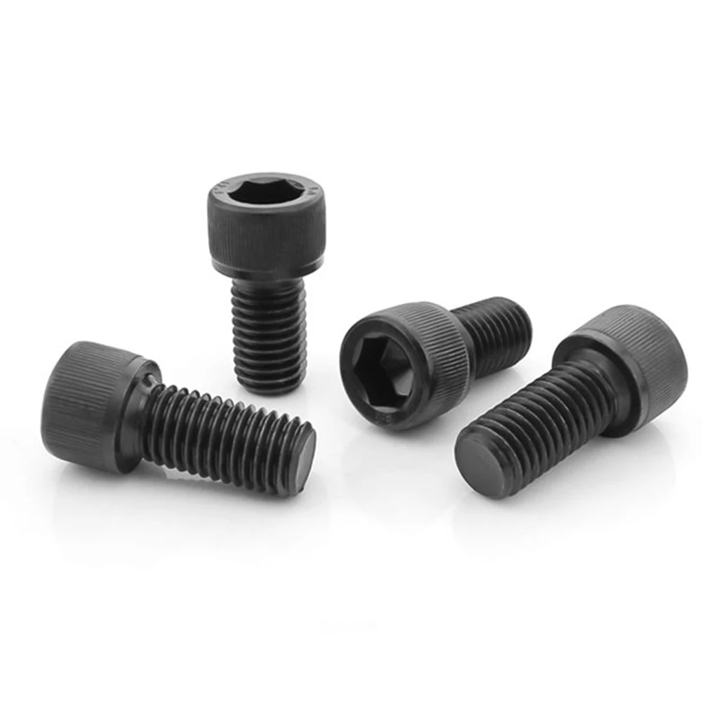 

50pieces M1.6 M2 M2.5 M3 M4 DIN912 304 Carbon Steel Black Hexagon Socket Head Cap Screws Hex Socket Screw