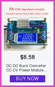 Бустер постоянного тока преобразователь силовой модуль 1,2-24 В Регулируемый вольтметр питания