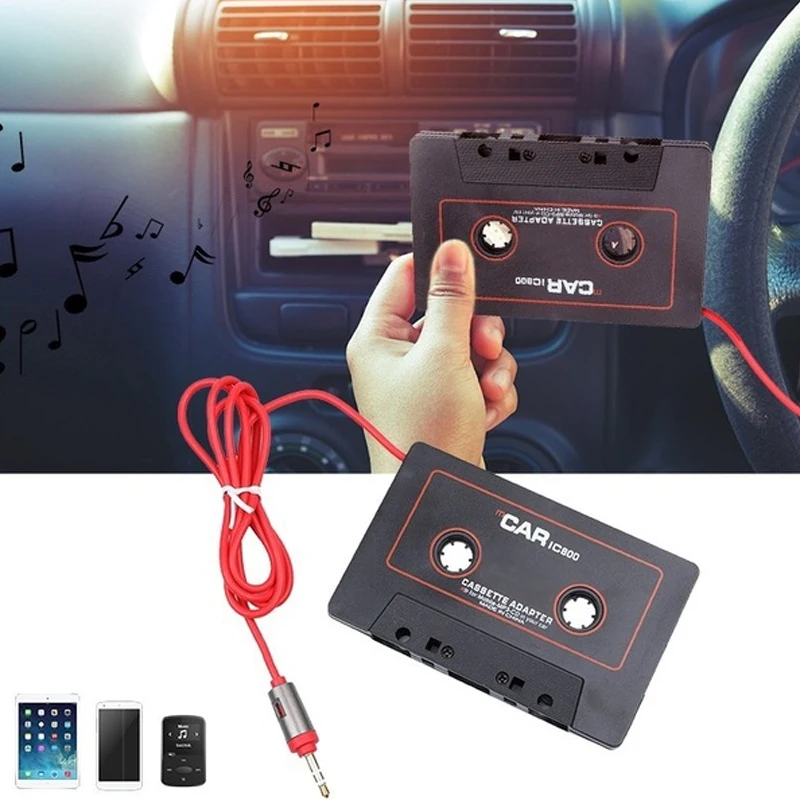 Новейший автомобильный Кассетный адаптер Кассетный Mp3 плеер конвертер для iPod для iPhone MP3 AUX кабель CD плеер 3,5 мм разъем