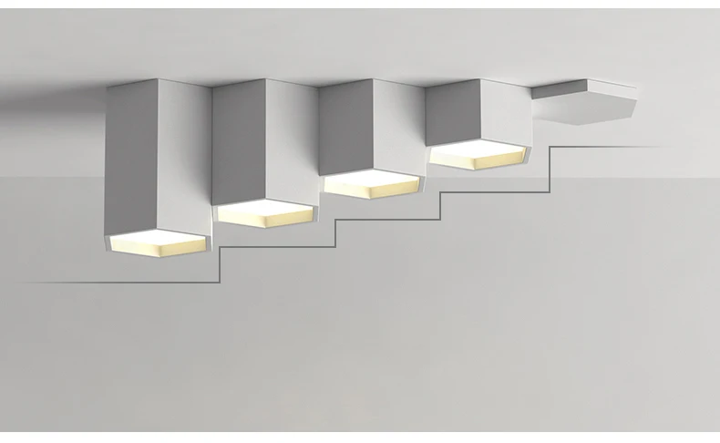 Moderno e Minimalista Lâmpada do Teto Sala de Estar Faça Você Mesmo Combinação Hexágono Design Ferro Fosco Led Iluminação Decoração Acrílico Dispositivo Elétrico 9 ?