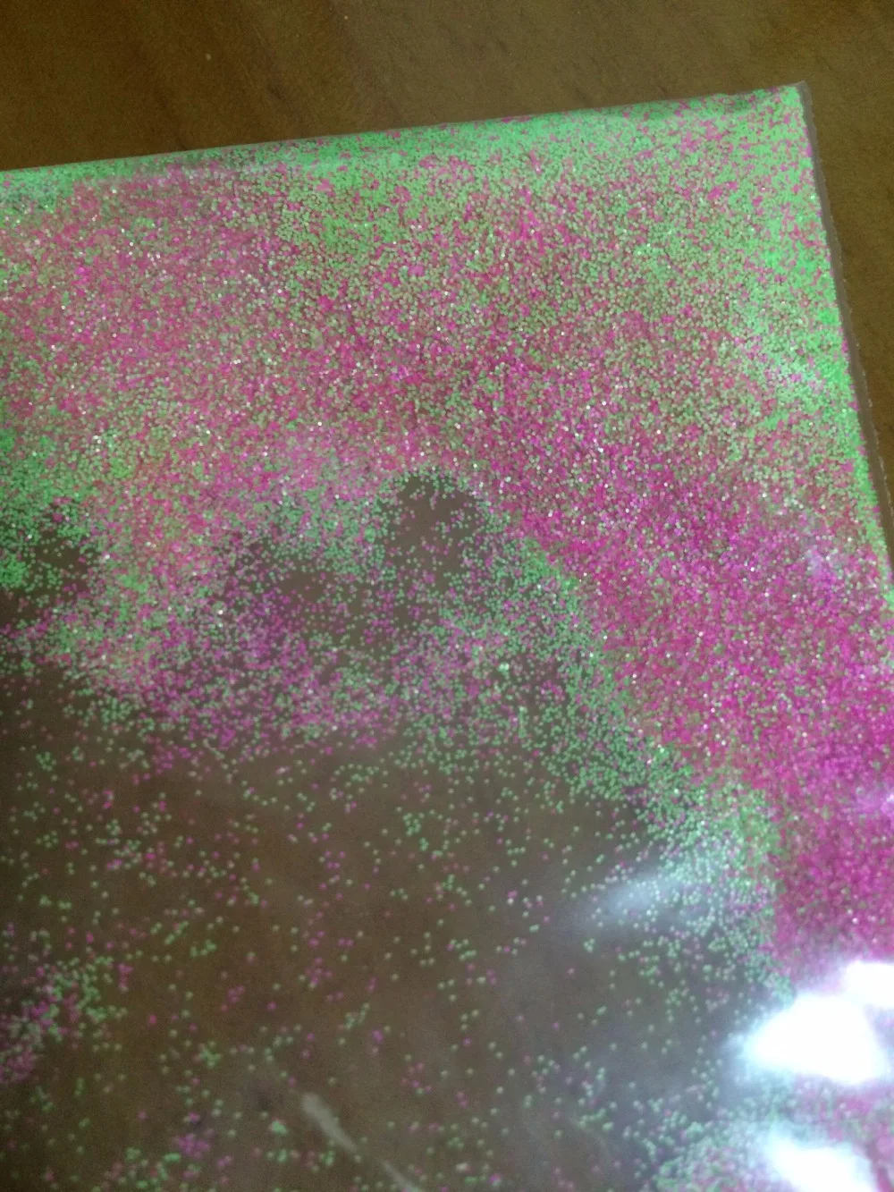 

G482 008 Neon Pink and Green Tiny Matte Glitter Flakes - Mix Loose Glitter, Paliette or Sequins