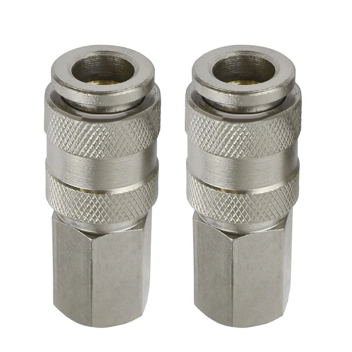 2pcs 1/4 BSP Euro Compressor Female Connectors Quick Release Air Line
