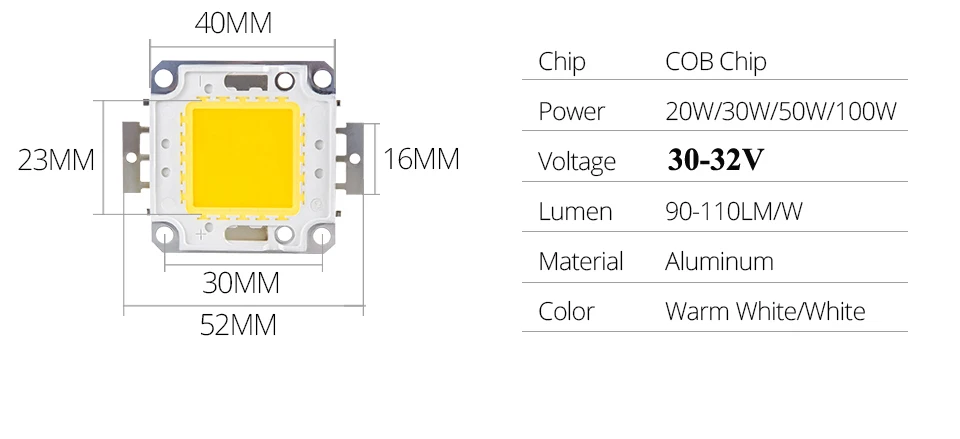 High Power Integrated Chip lamp Beads (4)