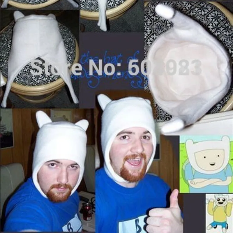 Adventure Finn Jake / Fionna Soft Plush Hat Cap Cartoon Movie & TV Cosplay hat Winter Warm cap fit for Adult & Children Beanies
