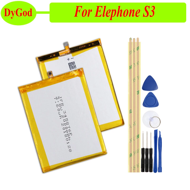 DyGod 2100mAh for Elephone S3 Battery Replacement For Batteries Bateria Smart Phone +Tools With Track number | Мобильные телефоны и