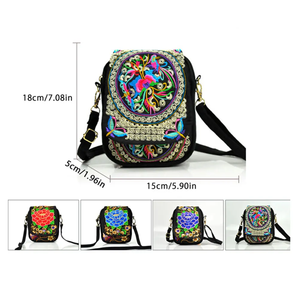 Men Women Handmade Cross-body Cellphone Coin Purse Polyester Shoulder Bag New