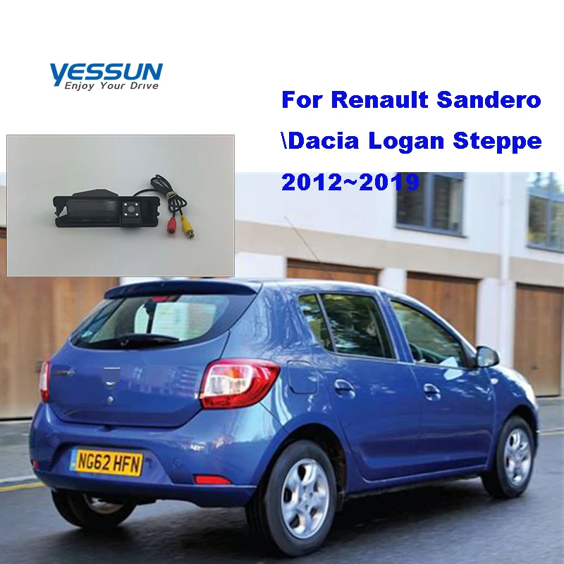 Yessun Night Vision Backup Rear View camera For Renault Sandero / Dacia Logan Steppe 2012~2018rca video cable reverse | Автомобили и