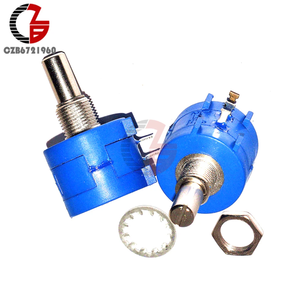 5 pcs 1K Ohm 3590S2102L Rotary Wirewound Precision Potentiometer Pot