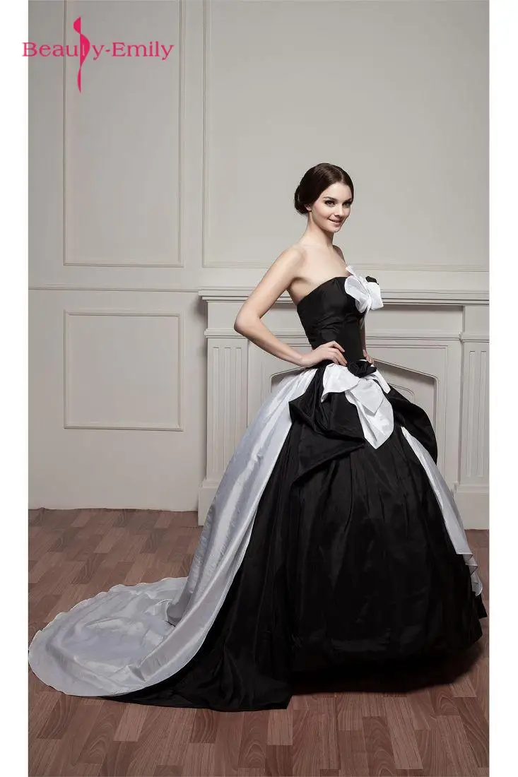 A-Line-Strapless-Brush-Sweep-Train-Handmade-Flower-s-Special-Occasion-Dresses-21222-69056