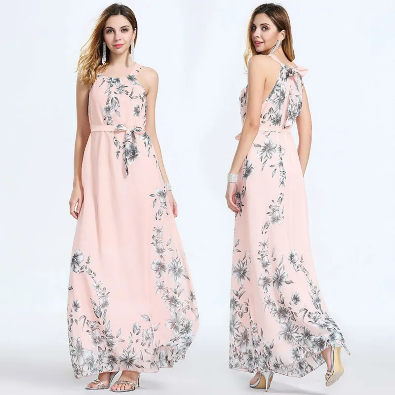 

Self-cultivation Will Pendulum Sleeveless Printing Longuette women pregnant Dress elegant long maternity dresses Free shipping