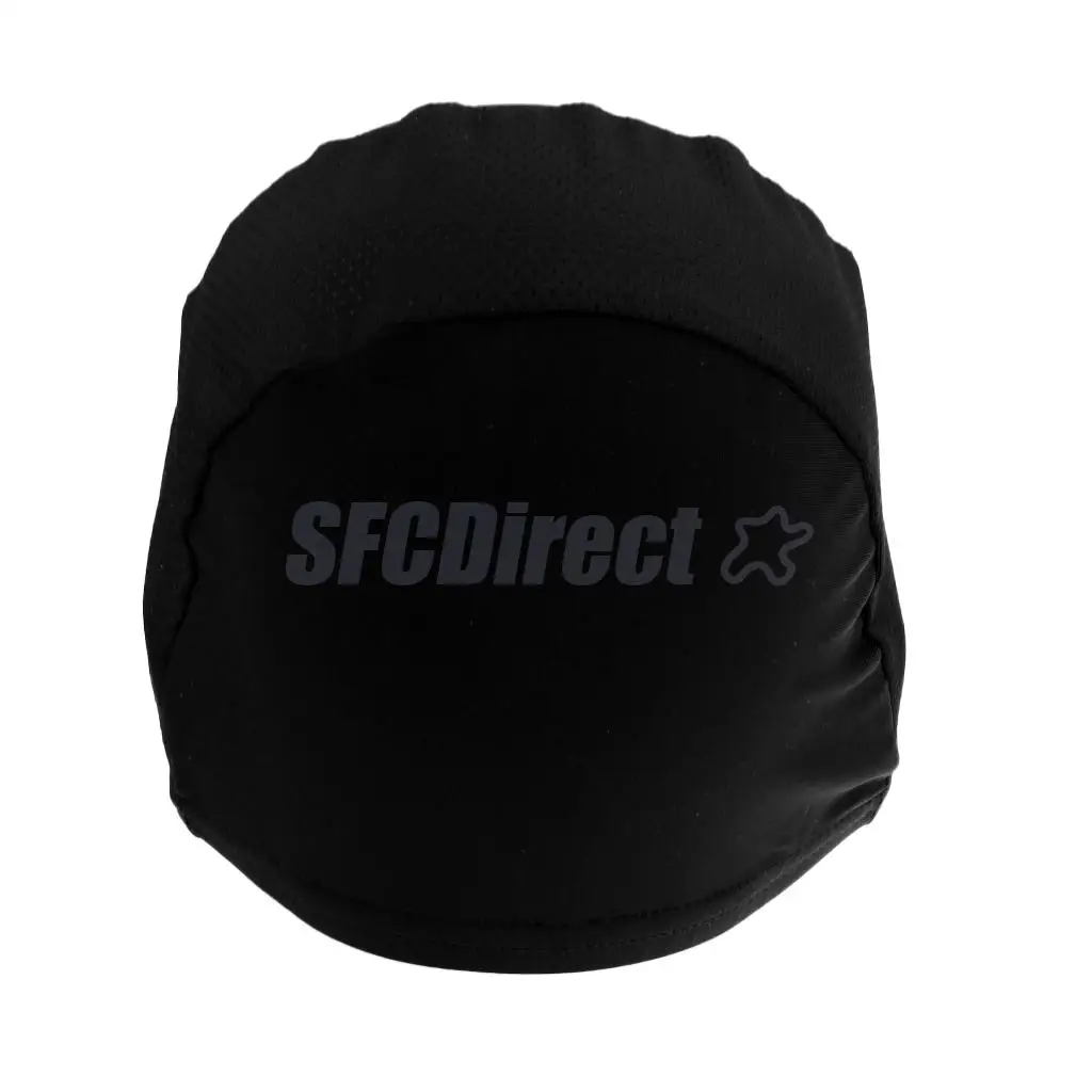 2Pcs Outdoor Women Men's Quick Drying Fleece Hat Bike Cycling Skull Cap Motorbike Under Helmet Riding Hats Caps Black White