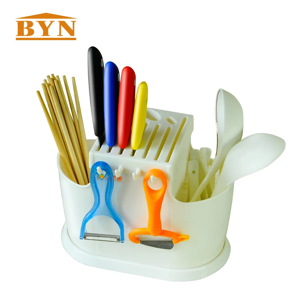 BYN Multifunctional Kitchen tools Plastic kitchen utensils rack high