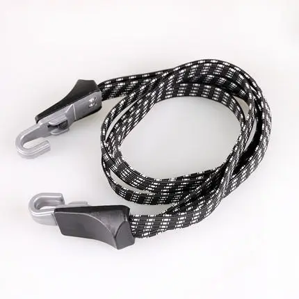 

68cm Bicycle Bike Cycling MTB Luggage Stacking Rope Banding Bungee MTB Elastic Cord Strap Tie Fixed Band Hook Black