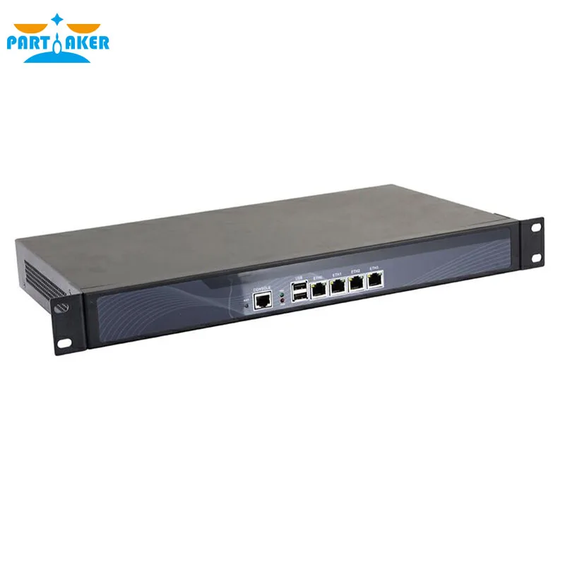 R12 Intel Dual Core N2600 N2800 PFSense с монтажным кронштейном Ears 4 порта LAN PARTAKER 4G RAM 64G SSD|Сетевой