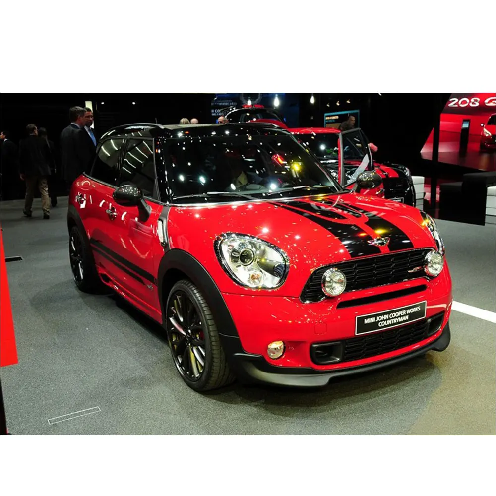 Black Set Decal Sticker Stripe Kit For Mini Countryman Cooper S Racing Hood Side Trunk JCW (6)