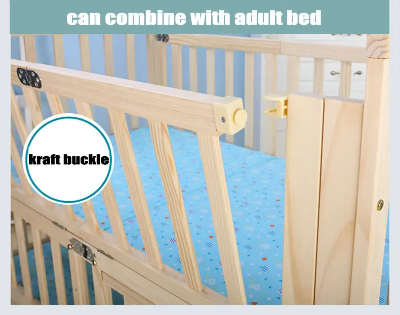 Berço de Madeira de Pinho Berço de Balanço Berço com Mosquiteiro Pinho com 4 Dobrável com 4 Rodas Bloqueáveis Nenhuma Pintura Bebê Portátil Infantil 9 pinho com 4 rodas lockable, nenhum berço