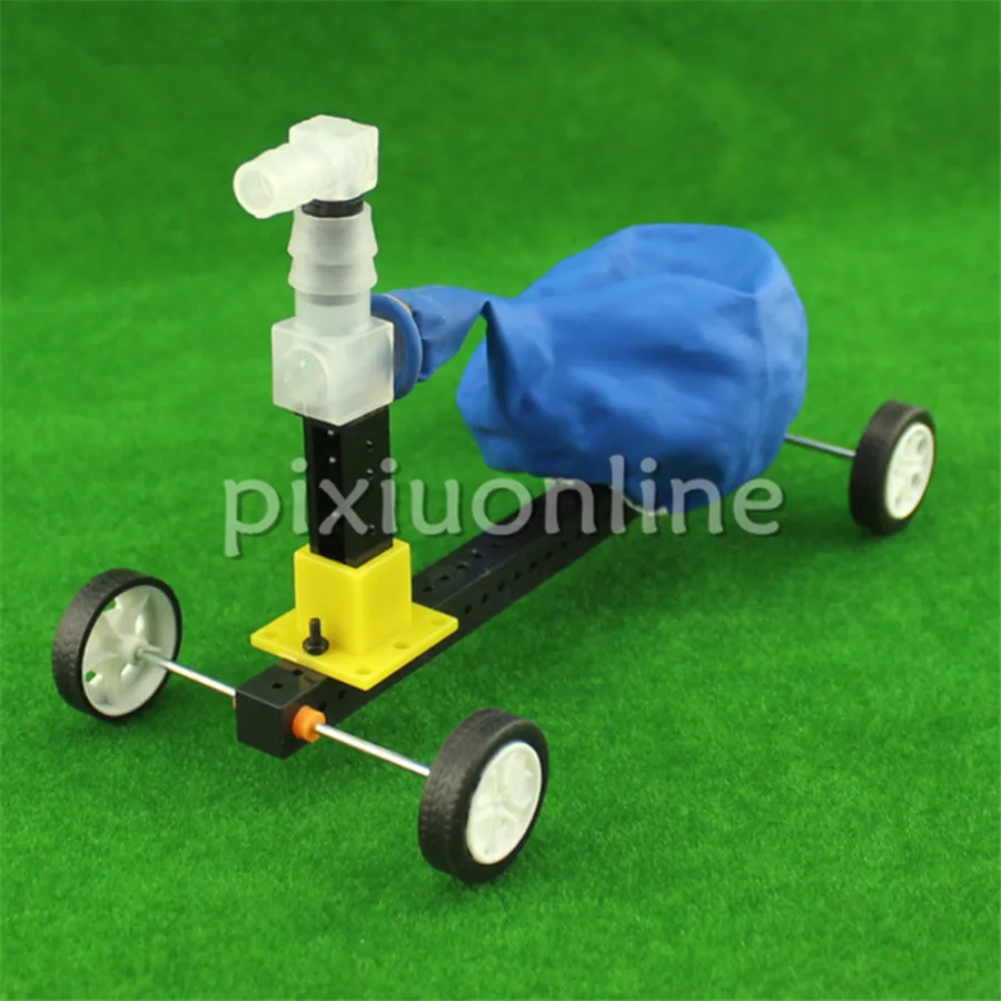 1suit J675 Air Bolloon Power Experiment Model Car Physical Students Use Free Shipping Russia 1suit j742 small demonstration experiment wind power generation student handmaking free shipping russia
