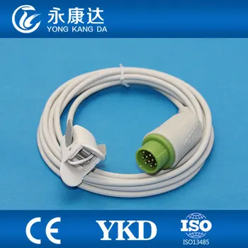 

2pcs/pack Free shipping Kontron 12pin Reusable Pediatric Finger Clip spo2 sensor for patient monitor