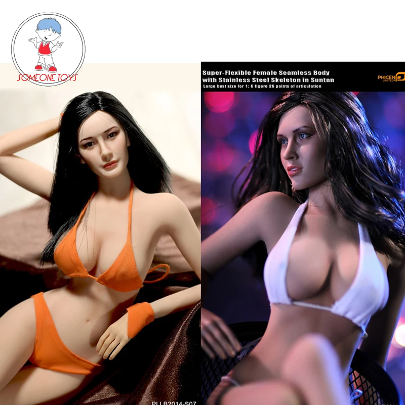 1/6 фигурка куклы большая грудь супергибкая Женская бесшовная скелета из