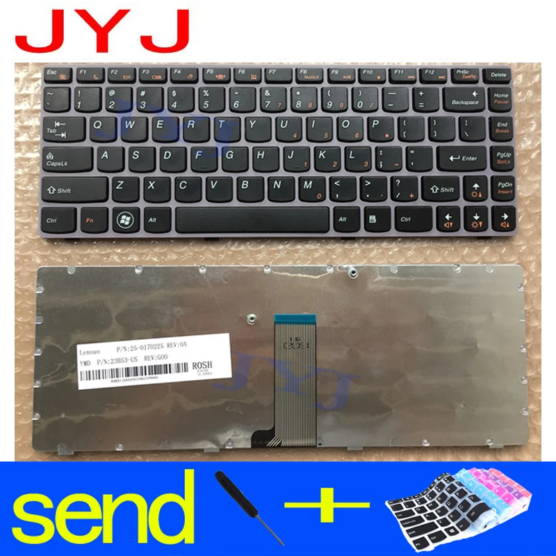 NEW Laptop keyboard For LENOVO Z470 G475 Z370 Z475A Z475G Z475GM Z370G Z375 Z470AT Z470AX Z47 Send a transparent protective film |