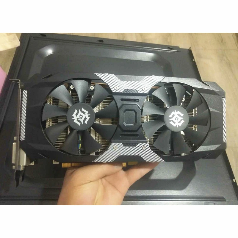 Видеокарта ZOTAC GTX 1050Ti 4 Гб X-Gaming OC видеокарта GPU GTX1050 Ti 4 Гб OC видеокарты для GeForce nVIDIA GTX1050Ti разгонный экран