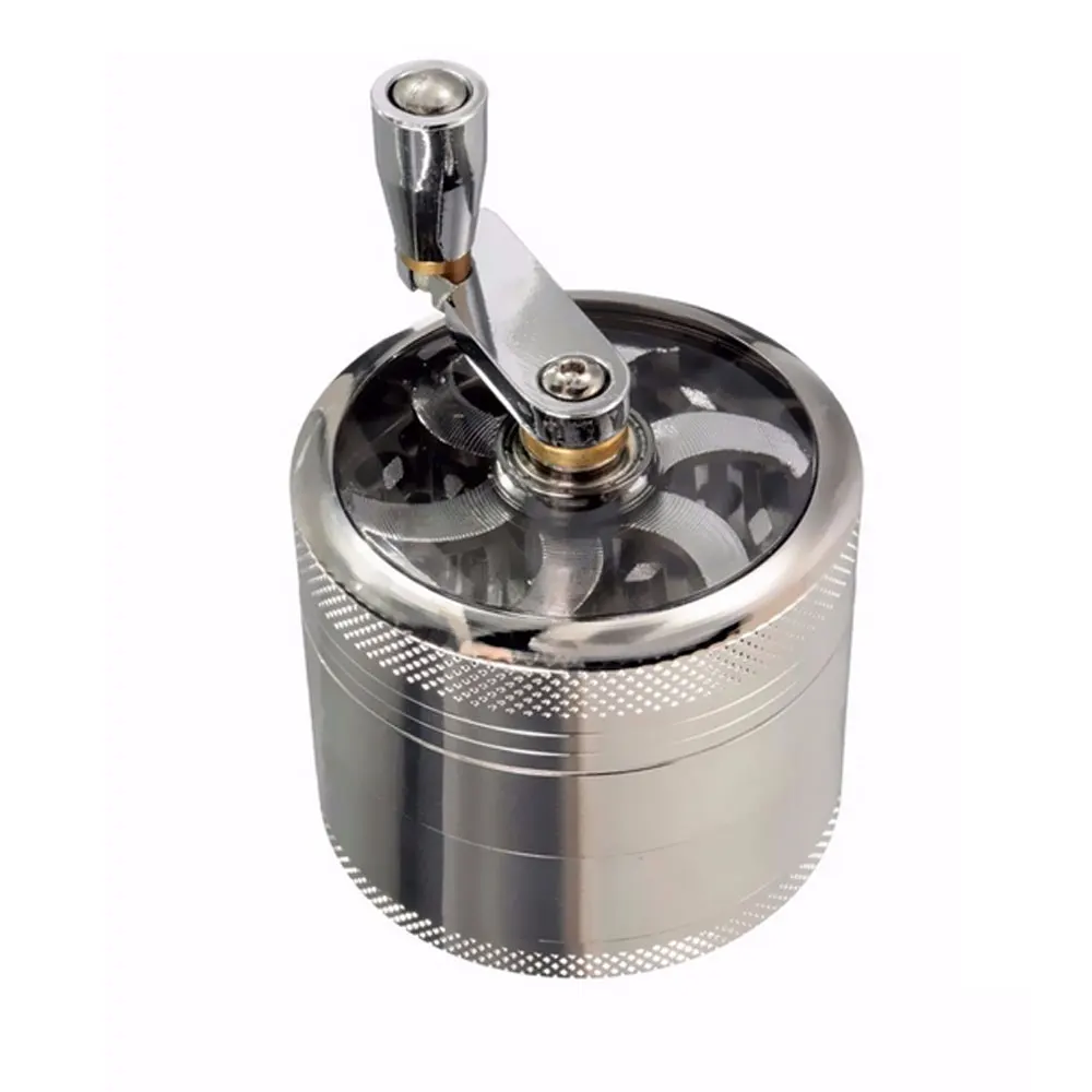 55mm hand grinder with handle zinc alloy leaf pepper grinder perfect