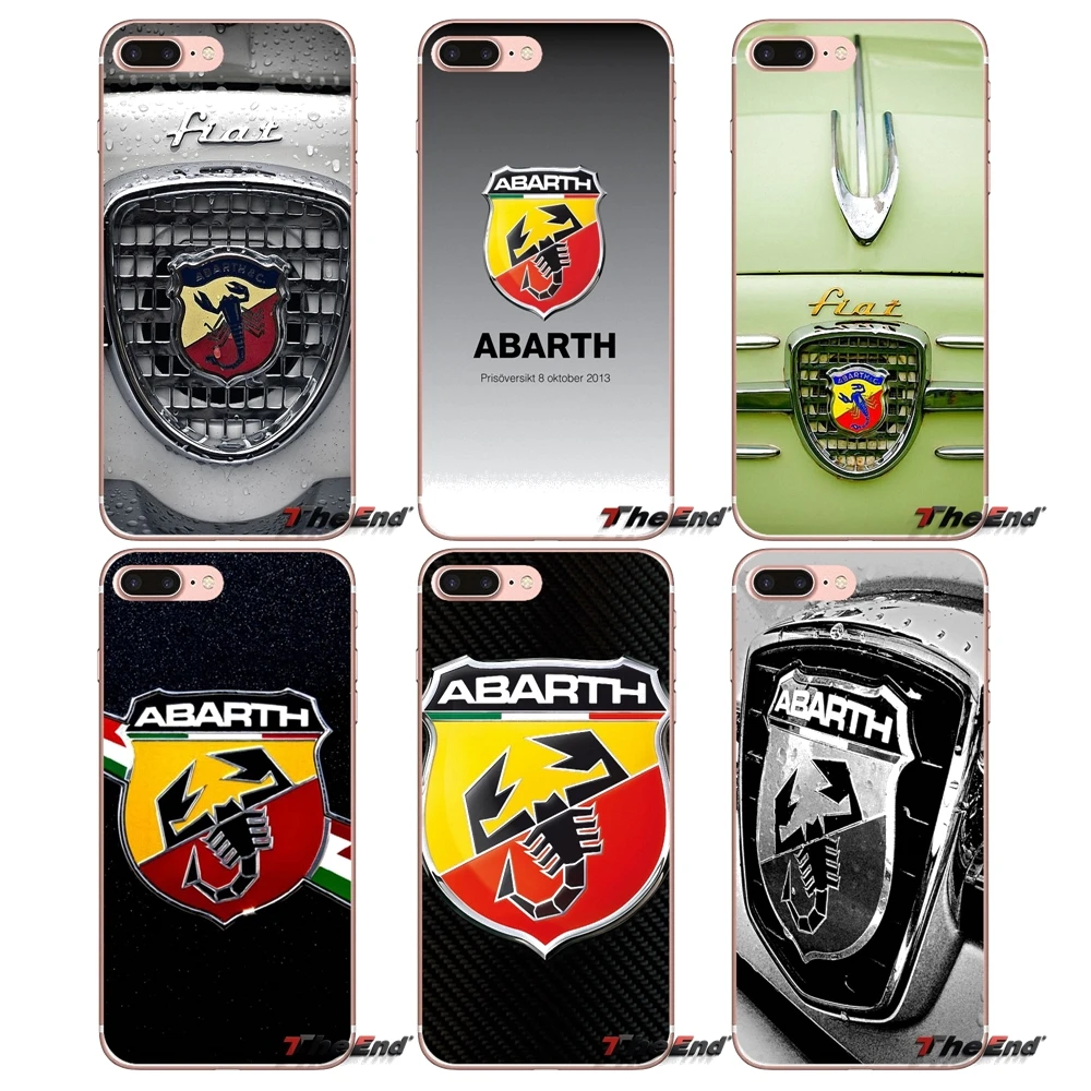 

Awesome Sport Car ABARTH Logo Soft TPU Case For Apple iPhone X 4 4S 5 5S SE 5C 6 6S 7 8 Plus 6Plus 7plus 8plus Fundas Coque
