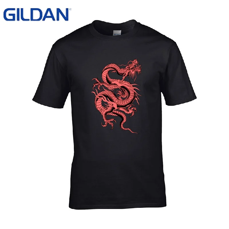 red chinese dragon shirt