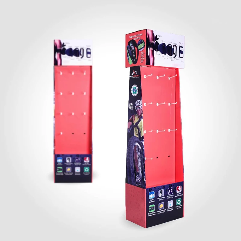 

Personalized Customization Cell Phone Accessories Display Rack Hard Cardboard Display Stand Shelf Countertop for Phone Case