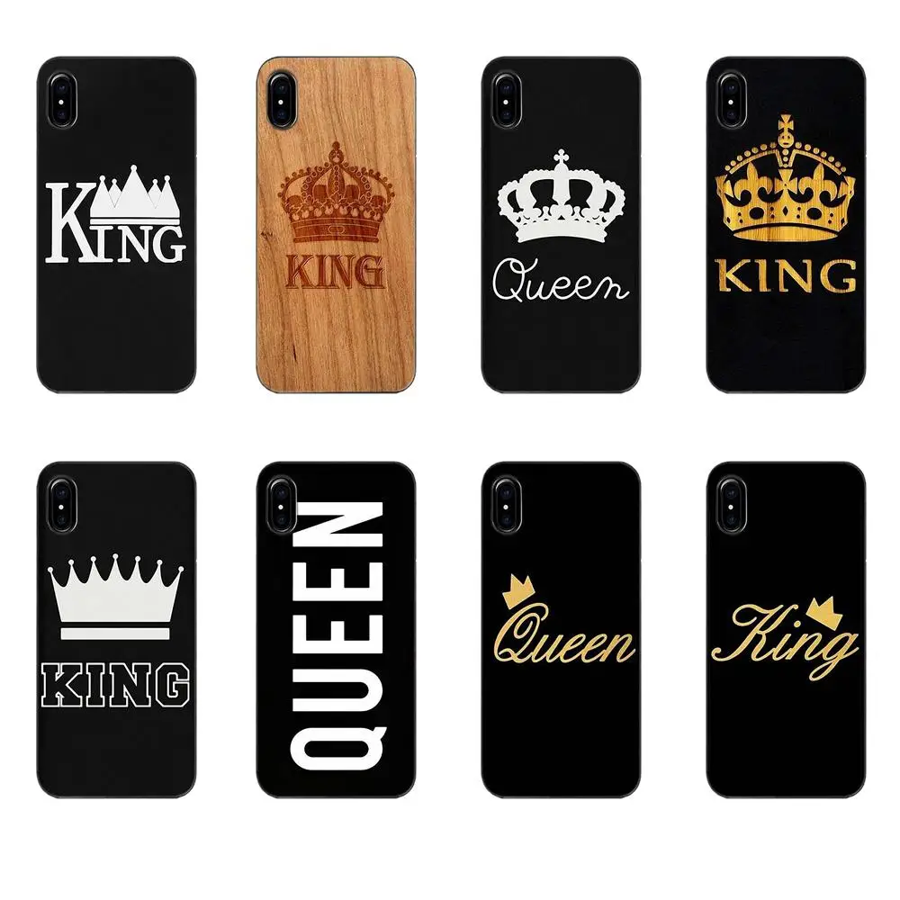 

Oedmeb King Queen Brand Couple Soft Cell Phone For Huawei G8 Honor 5C 5X 6 6X 7 8 9 Y5II Mate 9 P7 P8 P9 P10 P20 Lite Plus 2017