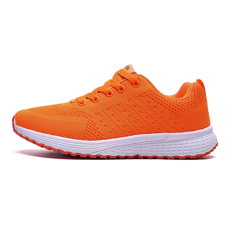 Лидер продаж; дышащие кроссовки Flyknit; женская обувь года; сезон лето; Ультралегкая повседневная обувь; женская обувь на шнуровке; цвет розовый, зеленый; Zapatos De Mujer