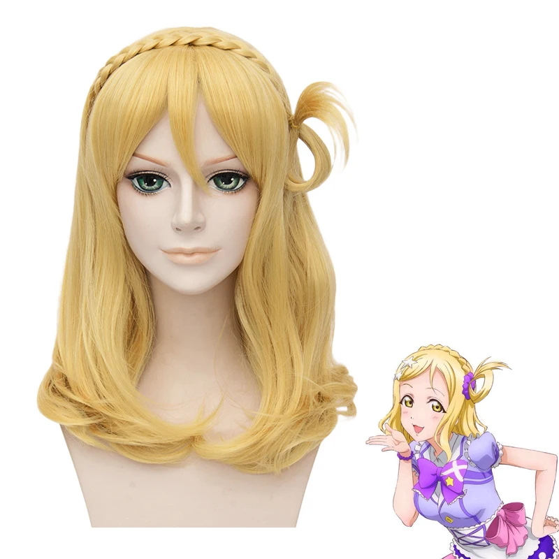 

Anime LoveLive Sunshine Mari Ohara wig Cosplay Costume Love Live Aqours Women Synthetic Hair Halloween Party Role Play wigs