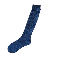 Блестящие кружевные золотые серебряные шелковые носки для женщин, милые сетчатые длинные забавные носки Meias Harajuku Japan Calcetines Mujer