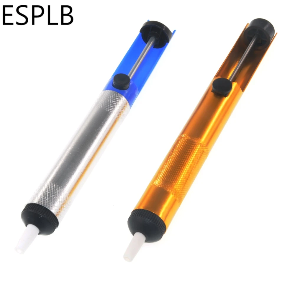 Aluminum Metal Desoldering Pump Suction Tin Gun Soldering Sucker Pen Removal Vacuum Soldering Iron Desolder Hand Welding Tools stainless welding rod