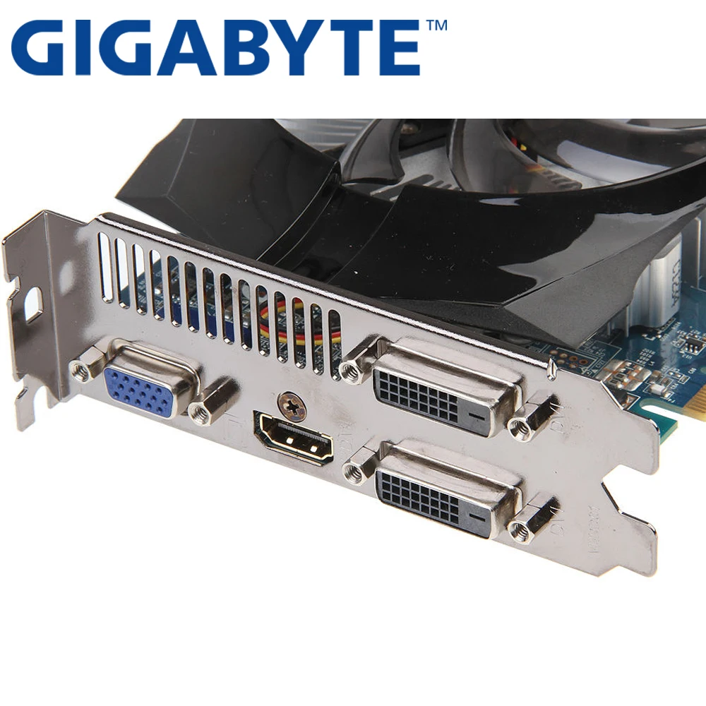 Видеокарта GIGABYTE GTX 650 Ti 1 ГБ 128 бит GDDR5 видеокарты для nVIDIA Geforce GTX650 Ti используются карты VGA прочнее, чем GTX 750