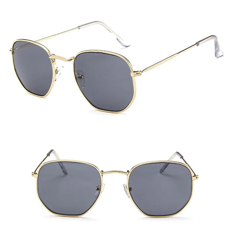Gold Gray LeonLion, металлические классические винтажные женские солнцезащитные очки, роскошные брендовые дизайнерские очки, женские очки для вождения, Oculos De Sol Masculino - Цвет линз: Gold Gray