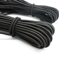 1/2/3/4/5mm High-Quality Round Elastic Band Cord Elastic Rubber white black Stretch rubber For Sewing Garment DIY Accessories - Image 5