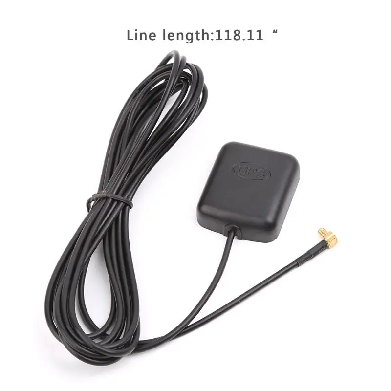 

Car GPS Antenna Receiver With 3.5mm MCX Right Angle Connector Navigator Aerial 3M
