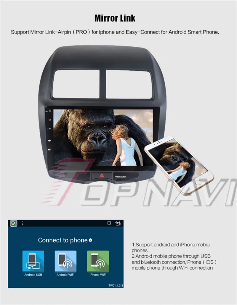 dvd player car For Mitsubishi ASX 2013