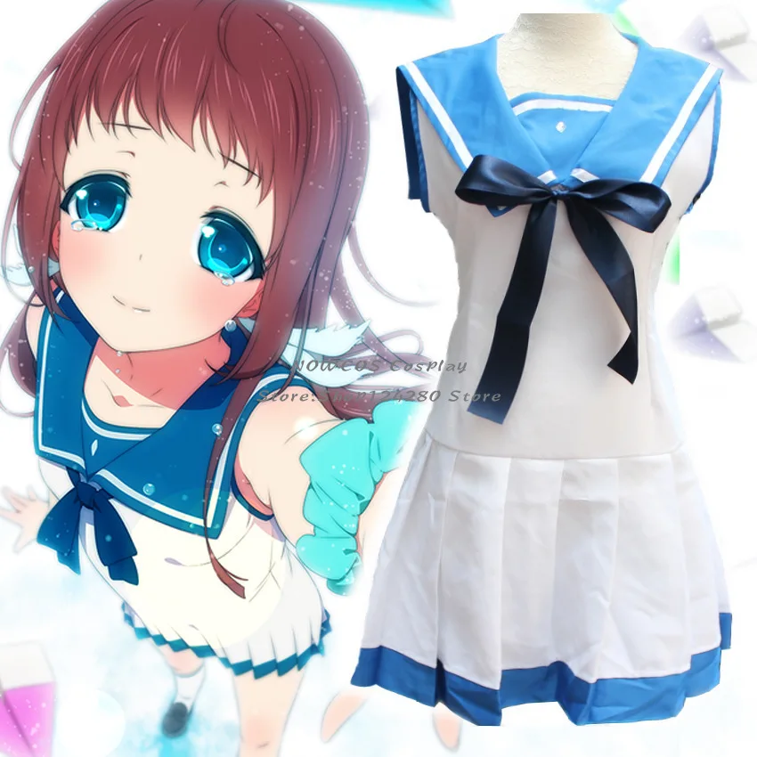 Школьная форма матросские Костюмы аниме Nagi no Asukara костюмы для косплея хирадара